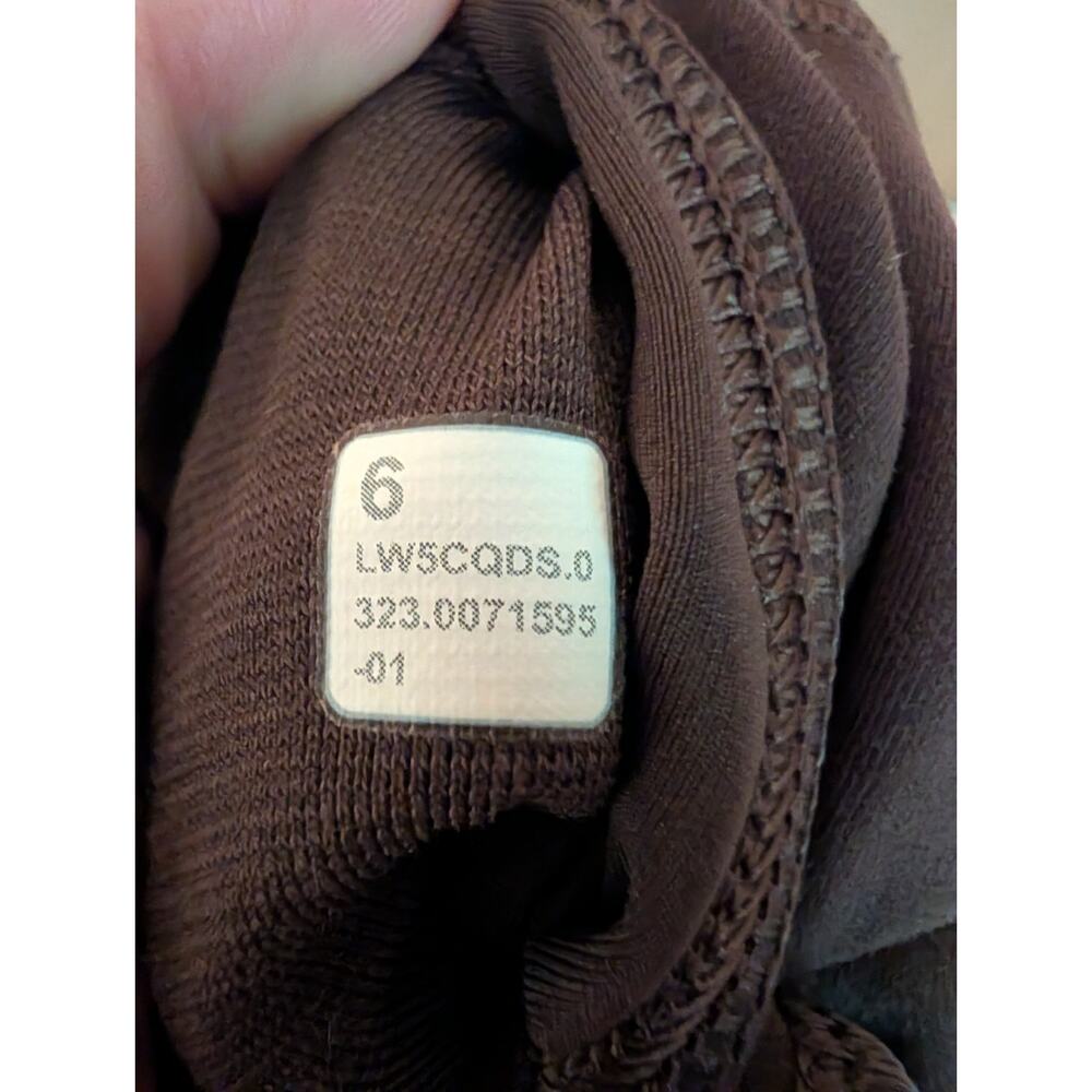 Lululemon Women Wunder Train HR Crop 25” Everlux LW5CQDS DKTE Brown Size 6 - Picture 2 of 11